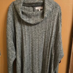 Gray Cowl Neck Sweater